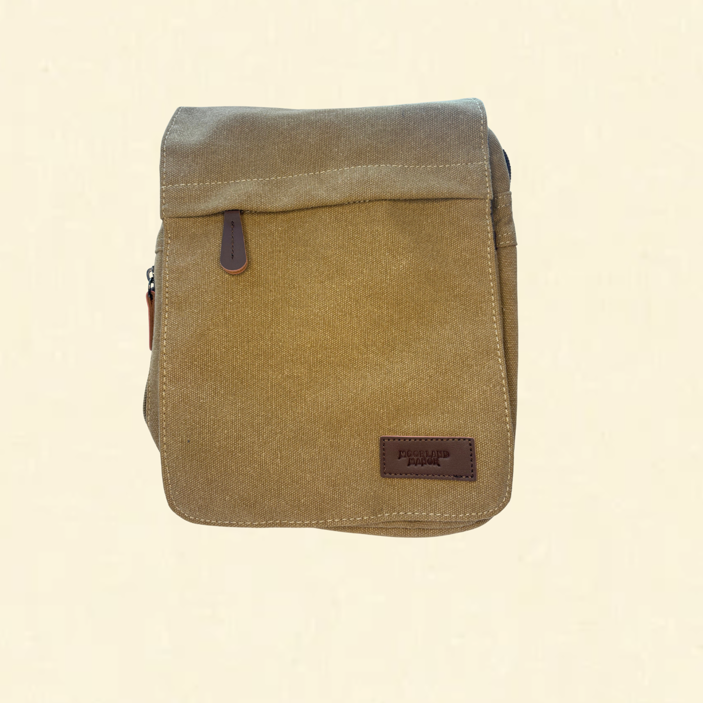MESSENGER BAG - BEIGE CANVAS