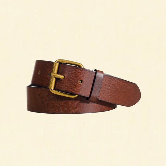 LEATHER BELT - CHOCOLATE